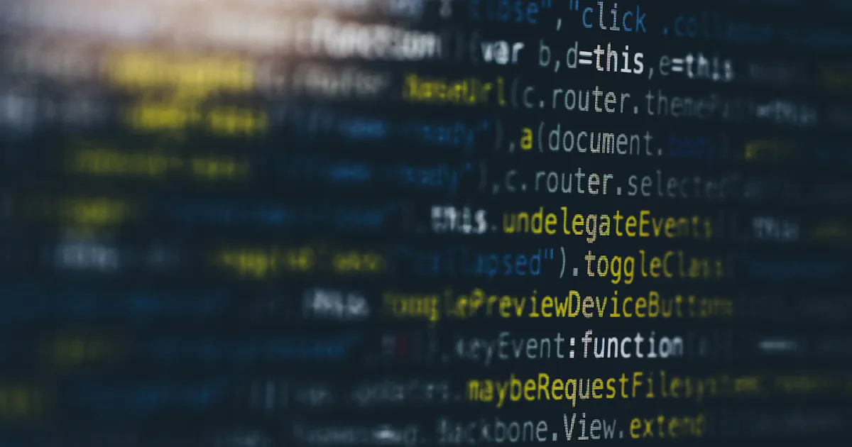 Close-up of code on a computer screen